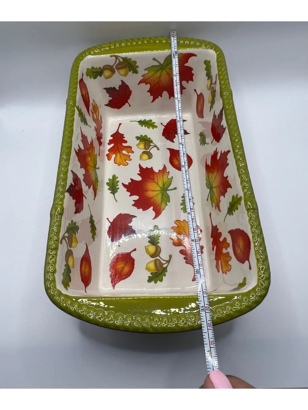 New Temp-Tations by Tara Fall Ceramic Bakeware Loaf Pan Cottagecore Bake Serve